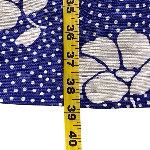 BODEN Sierra Textured Floral Polka Dot Dress Size 4 Blue White Short Sleeve EUC - Picture 14 of 16